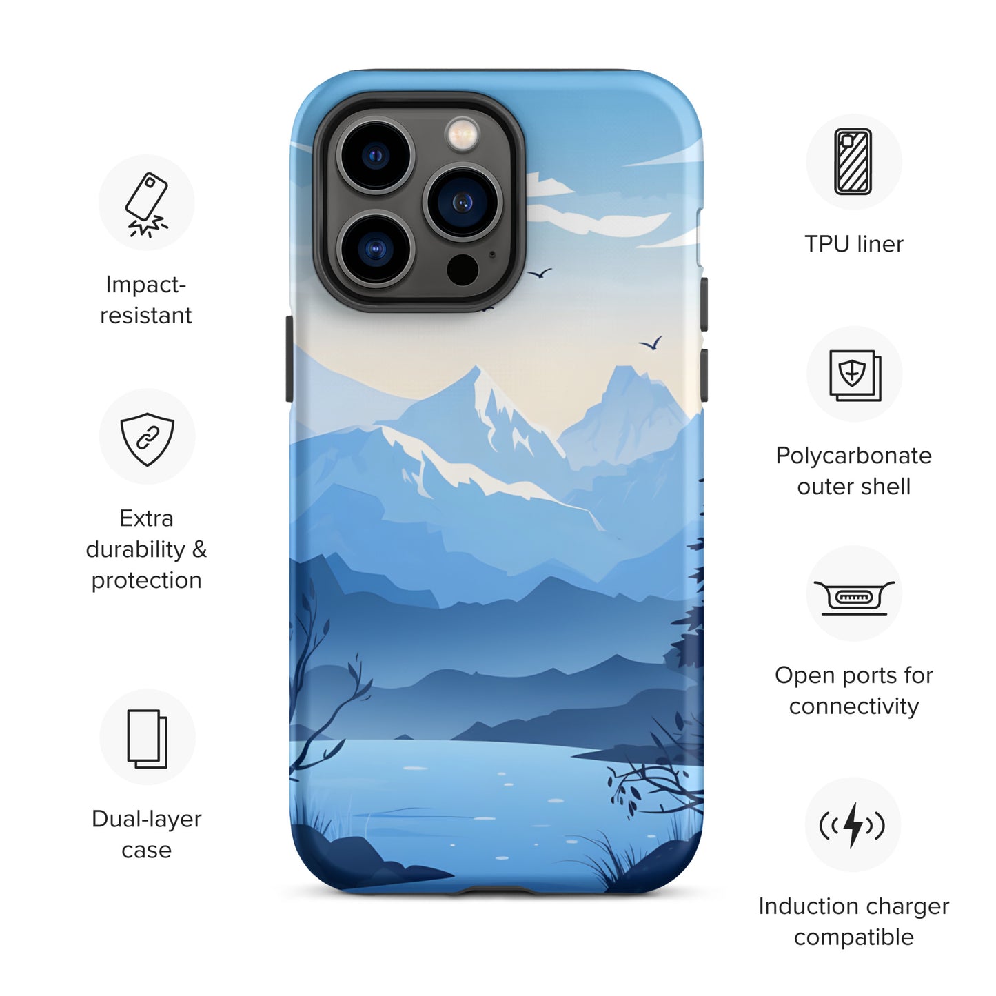 "Blue" Tough Case for iPhone®