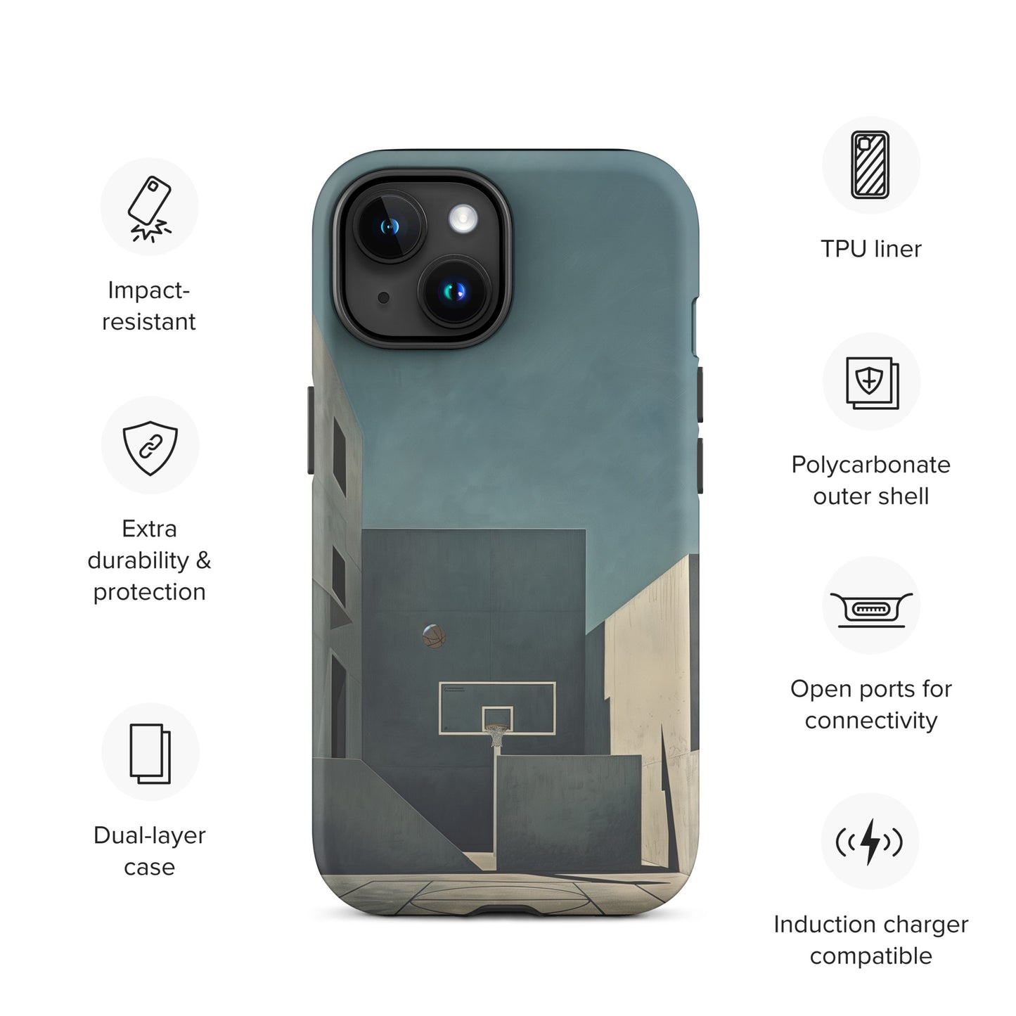 "Concrete" Tough Case for iPhone®