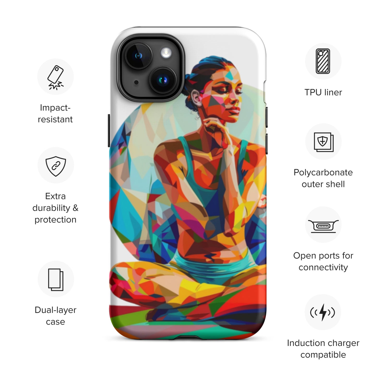 "sukhasana" Tough Case for iPhone®