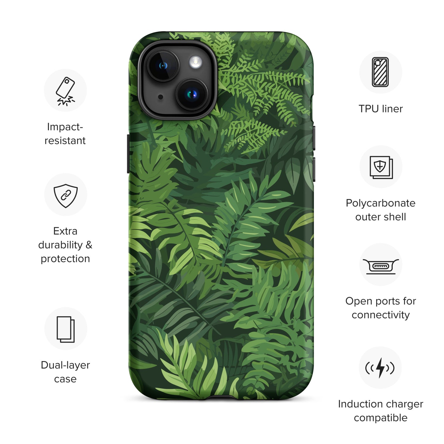 "Ferns" Tough Case for iPhone®