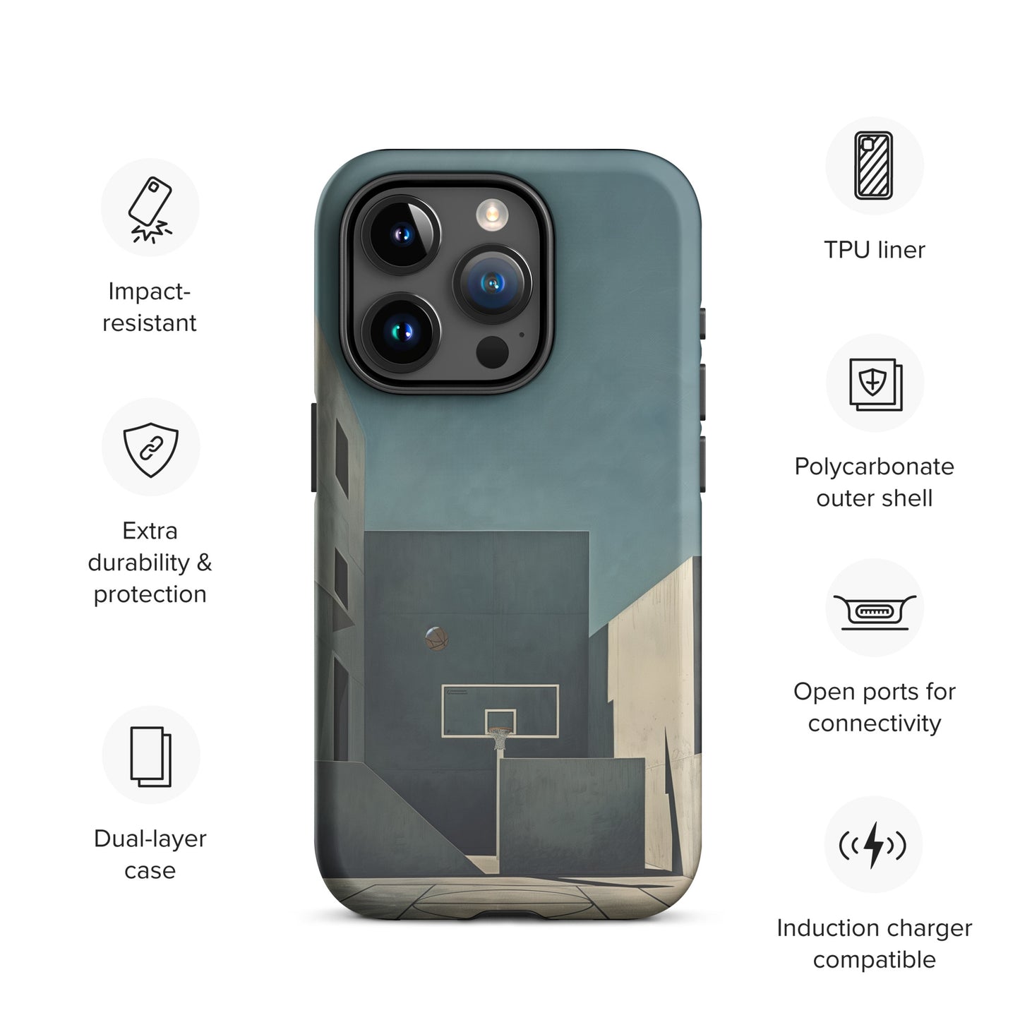 "Concrete" Tough Case for iPhone®