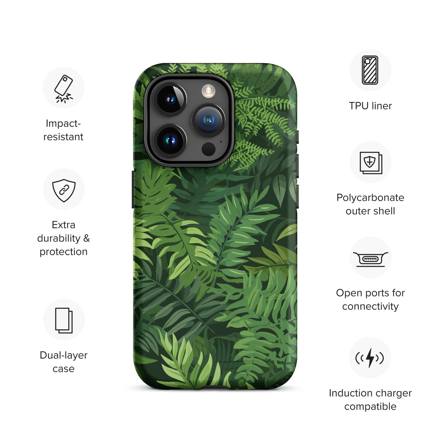 "Ferns" Tough Case for iPhone®