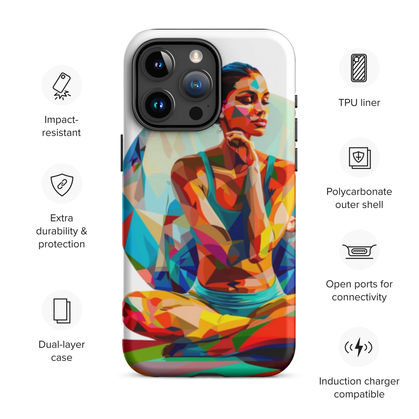 "sukhasana" Tough Case for iPhone®