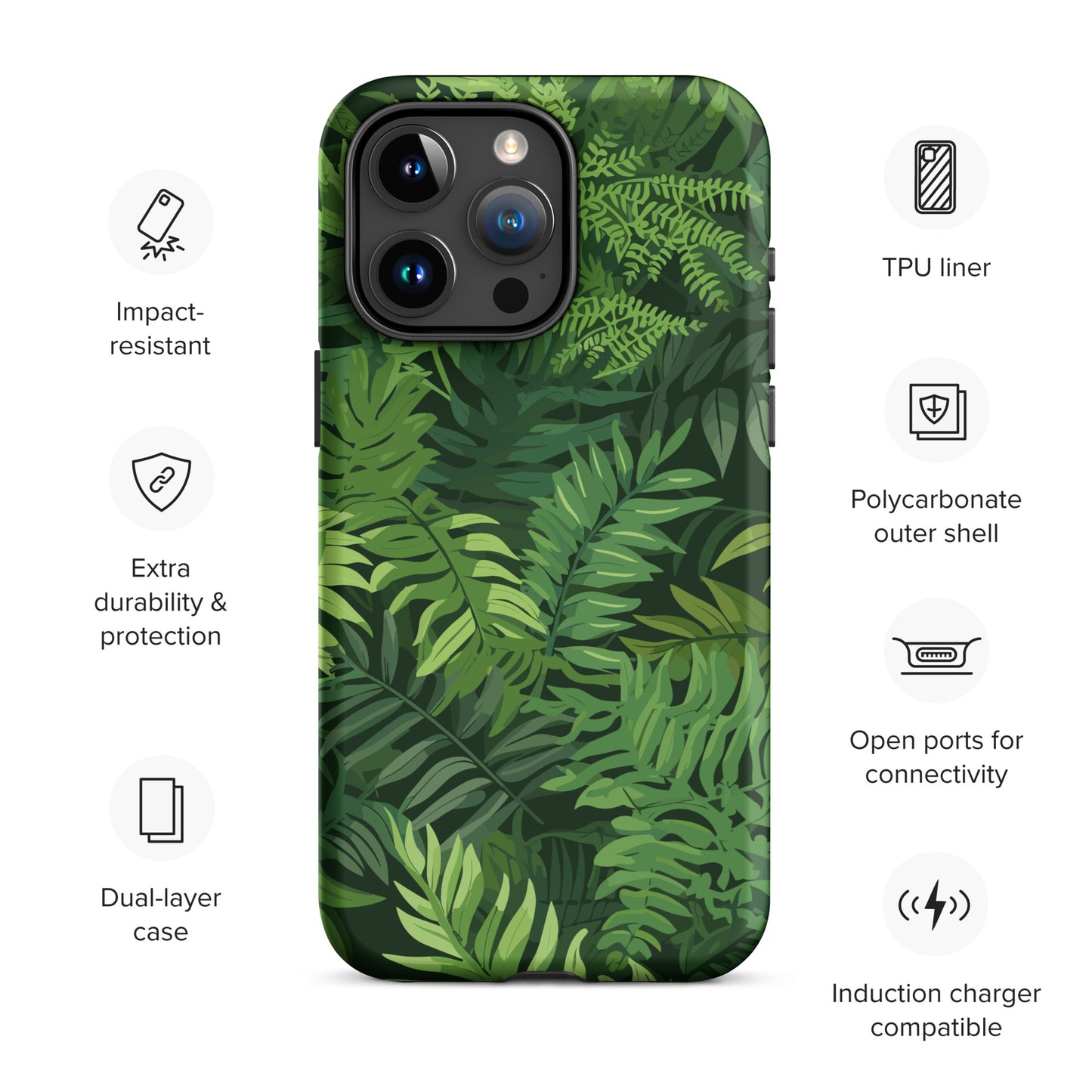 "Ferns" Tough Case for iPhone®